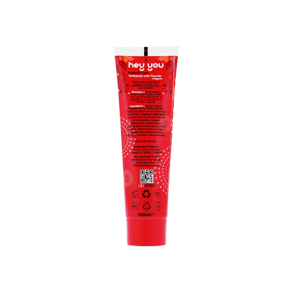 Antiseptic toothpaste with chlorhexidine (0.1%) Probiotic Care (100 ml), Hey You