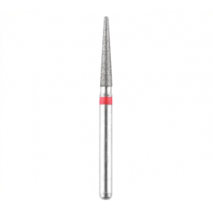 Diamond burs 198.514.018 red with a straight tip