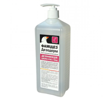 Famidez Desoderm 1l with a dispenser