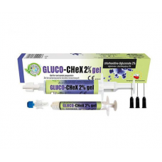 Gel Gluco-Chex 2% Gel for root canals, syringe 10 ml, Cerkamed