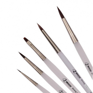 Пензлик Kolinsky Zirconium №0 OMEGATech ворс сибірського соболя/циркон (№40400-ZR)