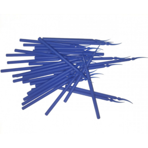 Plastic wedges on handle M (100 pcs.) Blue