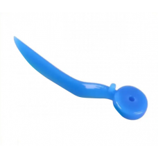Plastic anatomical blades with a hole BLUE (XS) 100 pcs Vortex
