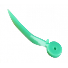 Plastic anatomical blades with a hole GREEN (S) 100 pieces Vortex