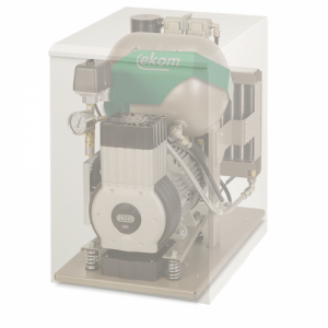 Dental compressor DK 50-10S in a soundproof casing