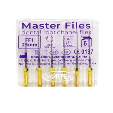 Master Files Retreatment мастер, SF1, маш. нікель-титановий інстр. 6шт., Vortex