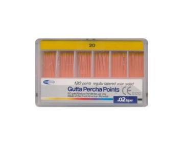 Meta Biomed Gutta Percha Points, Meta Biomed Gutta Percha Points 02 №20, 120pcs