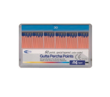 Meta Biomed Gutta Percha Points, Мета Биомед Гуттаперчевые штифты 04 №30, 60шт