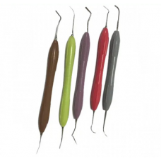 A set of color modeling irons. A set of 5 modeling irons