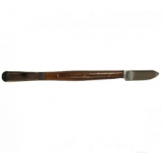 Two-sided knife-spatula with a wooden handle
