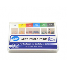NTM gutta-percha pins 02 120 pcs №15-40