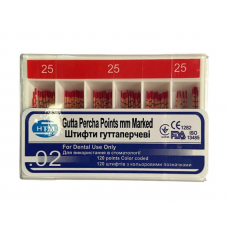 NTM gutta-percha pins 02 №25 120pcs marked