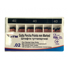 NTM gutta-percha pins 02 №40 120pcs marked