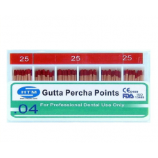 NTM gutta-percha pins 04 №25 60pcs