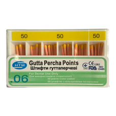 NTM gutta-percha pins 06 №50 60pcs