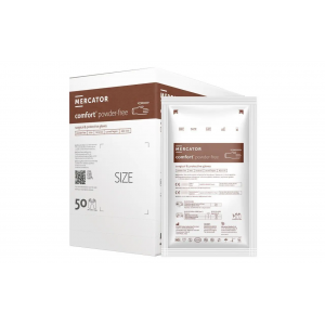 Перчатки Mercator COMFORT POWDER FREE латексные, стерильные, неопудренные, хирургические 8,5  1шт