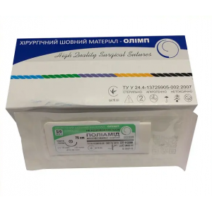Шовний матеріал (поліамід) 5/0 колючий ЧОРНА ГОЛКА