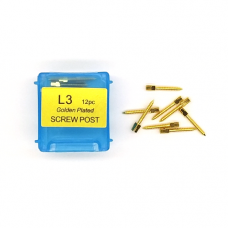 Brass pins, gold-plated anchor L3, 12pcs, Vortex