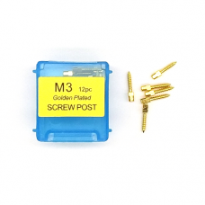 Brass pins, gold-plated anchor M3, 12pcs, Vortex