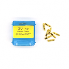 Brass pins, gold-plated anchor S6, 12 pcs, Vortex