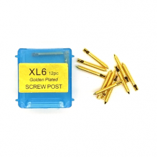 Brass pins, gold-plated anchor XL6, 12 pcs, Vortex