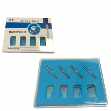 Quartz pins Fluted with stopper Luxor Dental set of 20 pcs + reamers