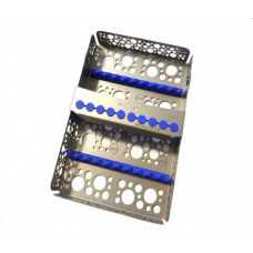 SIM-80/c/10 Cassette for sterilization (10 instruments) blue