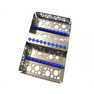SIM-80/c/10 Кассета для стерилизации (10 инструментов) синяя