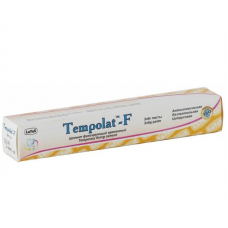(Tempolat-F), temporary fixing cement, cement for temporary fixing.
