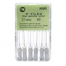 Мани Ка файлы 25 мм Mani K-files 25mm № 40 6 шт