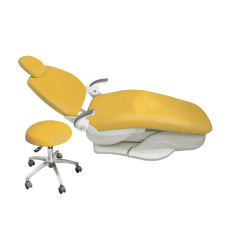 Cover for a dental chair, artificial leather (yellow)