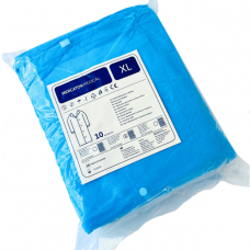 Hygienic non-woven gown BLUE 10 pcs Mercator Medical XL