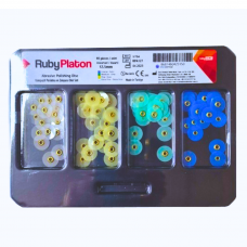 Polishing discs RubyPlaton 80 pieces 12.5mm Assorted
