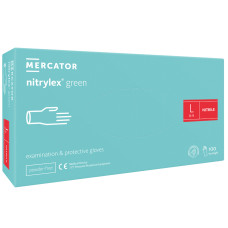 Перчатки нитриловые Нитрилекс GREEN, nitrylex 50 пар/100 шт, L