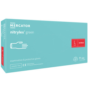 Nitrile gloves Nitrilex GREEN, nitrilex 50 pairs/100 pcs, L