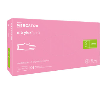 Перчатки нитриловые Нитрилекс РОЗОВЫЕ, nitrylex Pink 50пар/100шт, S