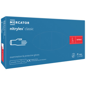 Nitrile gloves Nitrilex CLASSIC BLUE, nitrilex 50 pairs/100 pcs, L