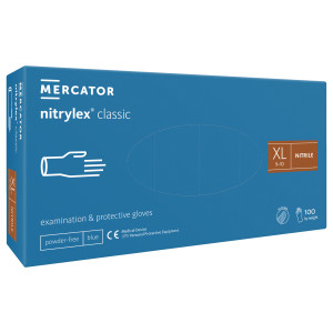 Перчатки нитриловые Нитрилекс КЛАССИК СИНИЕ, nitrylex 50 пар/100 шт, XL