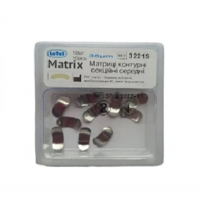 3221S Матрицы металлические контурные секционные Latus (35мкм, средняя, 10шт)