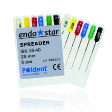Endostar NiTi Finger Spreaders Threads Spreaders #15-40 Poldent