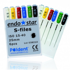 Endostar S - files, S-Files Poldent No. 45-80, 25 mm
