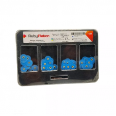 Polishing discs RubyPlaton 80 pieces 12.5mm Blue