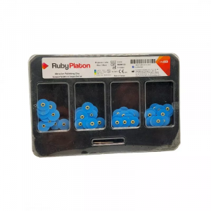 Polishing discs RubyPlaton 80 pieces 12.5mm Blue