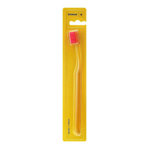 Spokar+ Medium Toothbrush, Yellow