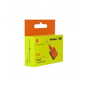 Межзубные ершики Spokar ХМ (0,4 мм), оранжевые, 6 штук