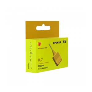 Міжзубні йоржики Spokar ХМ (0,7 мм), жовті, 6 штук