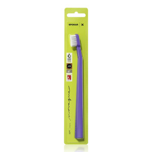 Spokar toothbrush (Soft) purple handle / white bristles