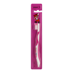 CHILDREN'S TOOTHBRUSH T Spokar soft, pink (from 5 to 8 years)