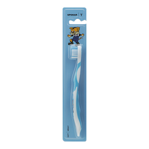 CHILDREN'S TOOTHBRUSH T Spokar soft, blue (from 5 to 8 years)