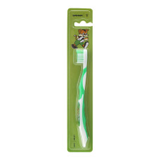 CHILDREN'S TOOTHBRUSH T Spokar soft, green (from 5 to 8 years)